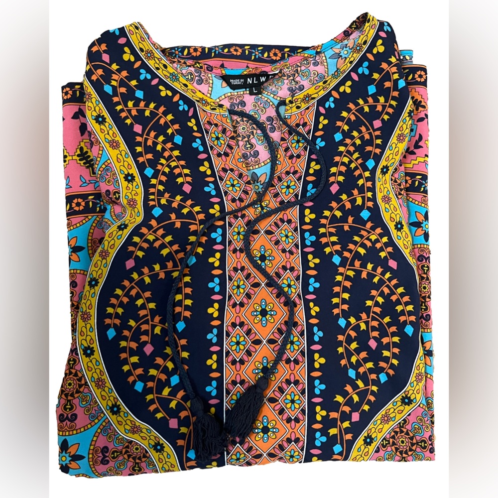 NLW Boho Print Dress size Large